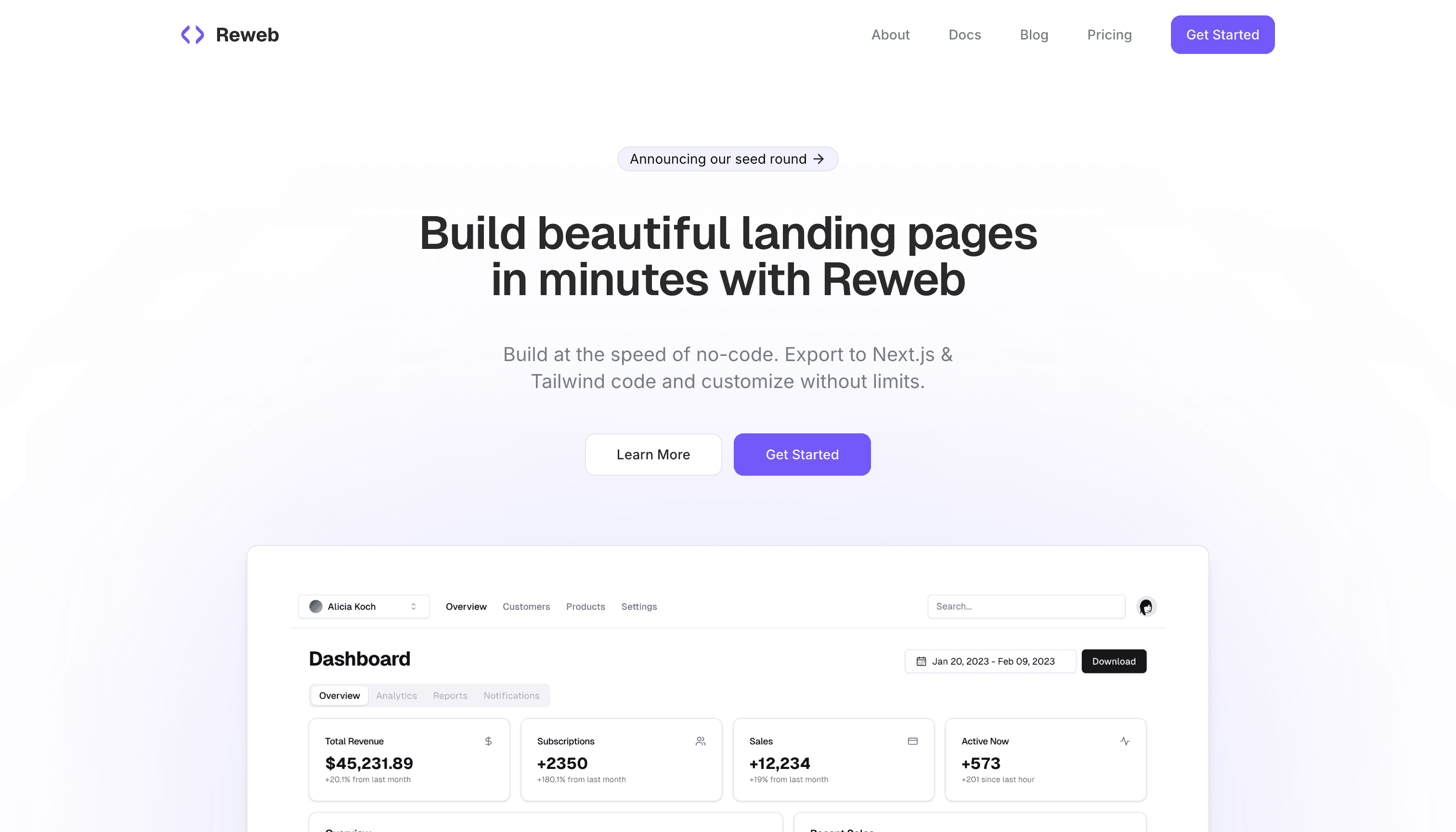 Reweb Default preview